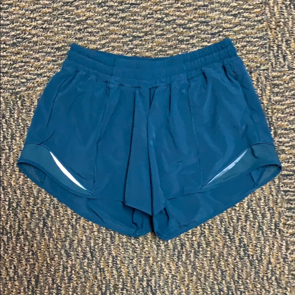 Lulu 4in Green Blue Hotty Totty Shorts